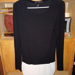 WHBM White & Black Top